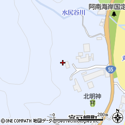 室戸市消防署　三津分団周辺の地図