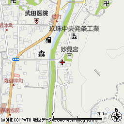 大分県玖珠郡玖珠町森200-15周辺の地図