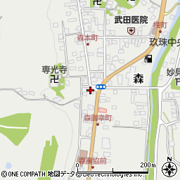 大分県玖珠郡玖珠町森1016-1周辺の地図
