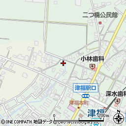 福岡県久留米市津福本町1850周辺の地図