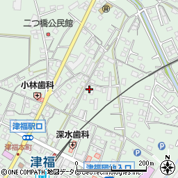 福岡県久留米市津福本町1533周辺の地図