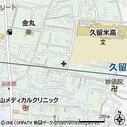 福岡県久留米市津福本町122周辺の地図