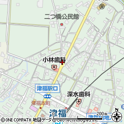 福岡県久留米市津福本町1883-1周辺の地図