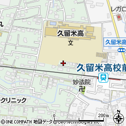 福岡県久留米市津福本町103-7周辺の地図