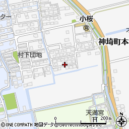 佐賀県神埼市神埼町本堀2594周辺の地図