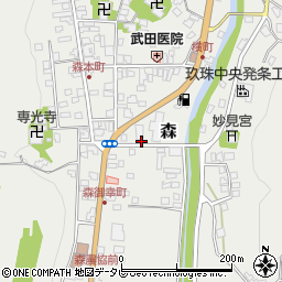 大分県玖珠郡玖珠町森986周辺の地図