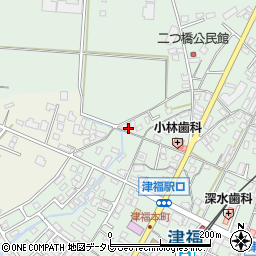福岡県久留米市津福本町1851-3周辺の地図