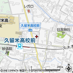 福岡県久留米市西町461-15周辺の地図