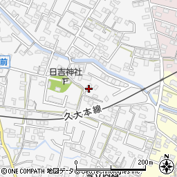 福岡県久留米市西町344周辺の地図
