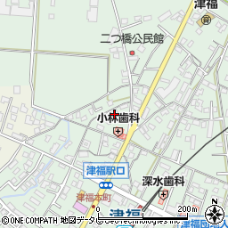 福岡県久留米市津福本町1857-4周辺の地図