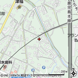 福岡県久留米市津福本町1417周辺の地図