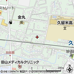 福岡県久留米市津福本町116周辺の地図