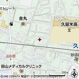 福岡県久留米市津福本町116周辺の地図