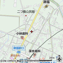 福岡県久留米市津福本町1888周辺の地図