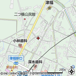 福岡県久留米市津福本町1541周辺の地図