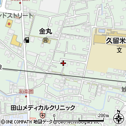 福岡県久留米市津福本町116-33周辺の地図