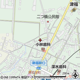 福岡県久留米市津福本町1856-6周辺の地図