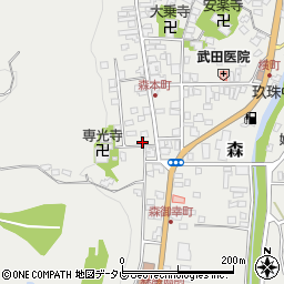 大分県玖珠郡玖珠町森1045周辺の地図