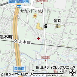 福岡県久留米市津福本町528周辺の地図