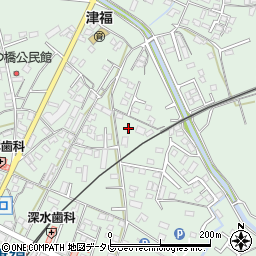 福岡県久留米市津福本町1483-6周辺の地図