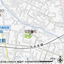 福岡県久留米市西町674-2周辺の地図