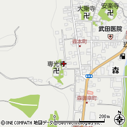 大分県玖珠郡玖珠町森1045-30周辺の地図