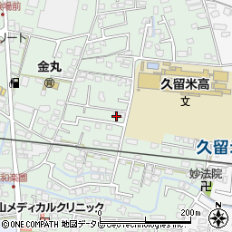 福岡県久留米市津福本町116-40周辺の地図