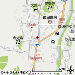 大分県玖珠郡玖珠町森991周辺の地図