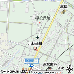 福岡県久留米市津福本町1855周辺の地図