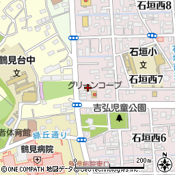 ファミリーマート別府石垣西店周辺の地図
