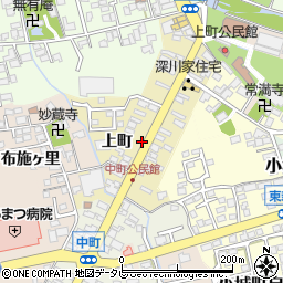 佐賀県小城市上町周辺の地図