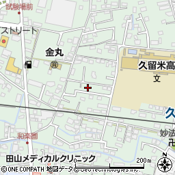 福岡県久留米市津福本町116-26周辺の地図