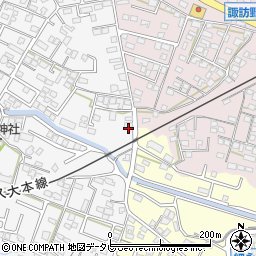 福岡県久留米市西町698周辺の地図