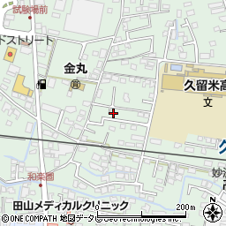 福岡県久留米市津福本町116-27周辺の地図