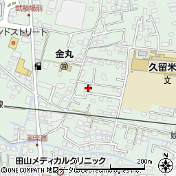 福岡県久留米市津福本町116-29周辺の地図