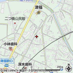 福岡県久留米市津福本町1498周辺の地図