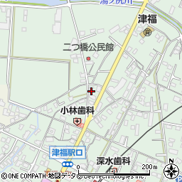 福岡県久留米市津福本町1886周辺の地図