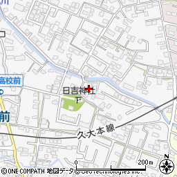 福岡県久留米市西町673周辺の地図
