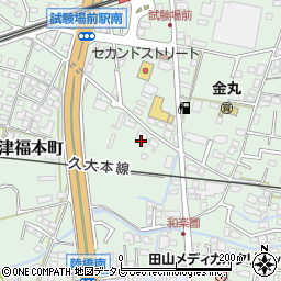 福岡県久留米市津福本町529周辺の地図
