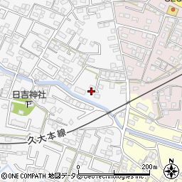 福岡県久留米市西町738-5周辺の地図
