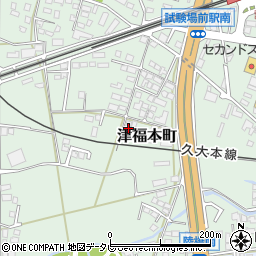 福岡県久留米市津福本町632周辺の地図