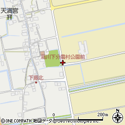 箱川下分農村公園前周辺の地図