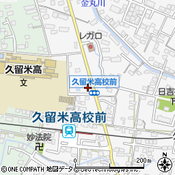 福岡県久留米市西町467周辺の地図