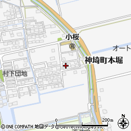 佐賀県神埼市神埼町本堀2582-7周辺の地図