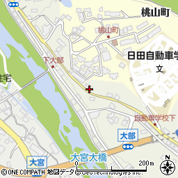 大分県日田市日高2437-12周辺の地図