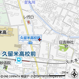 福岡県久留米市西町470-5周辺の地図