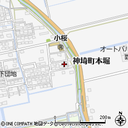 佐賀県神埼市神埼町本堀2582-1周辺の地図