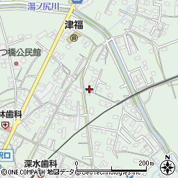 福岡県久留米市津福本町1485周辺の地図
