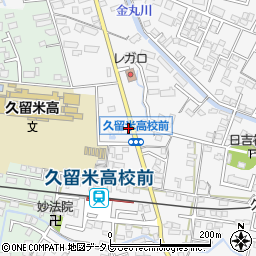 福岡県久留米市西町468周辺の地図