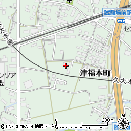 福岡県久留米市津福本町671周辺の地図